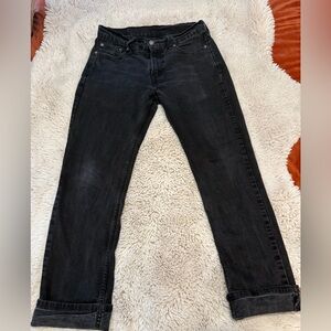 Levi's faded black Straight Jeans